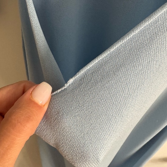 Zara Light Blue Long Sleeve Dress - Picture 6 of 6